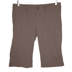 Patagonia Earthenware Brown Low Rise Cargo Roll Tab Solimar Shorts Size 12